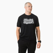 Hiking Short Sleeve T-Shirt - Into the Forest I Must Go Hiking