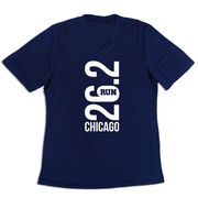 Women's Short Sleeve Tech Tee - Chicago 26.2 Vertical