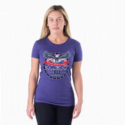 Women's Everyday Runners Tee - We Run Free Because Of The Brave