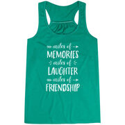 Flowy Racerback Tank Top - Miles of Friendship Mantra
