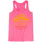 Flowy Racerback Tank Top - Running is My Sunshine