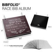 BibFOLIO® Race Bib Album - Only Those Who Risk
