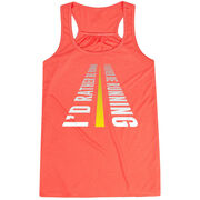 Flowy Racerback Tank Top - I'd Rather Be Running