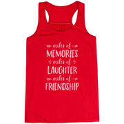 Flowy Racerback Tank Top - Miles of Friendship Mantra