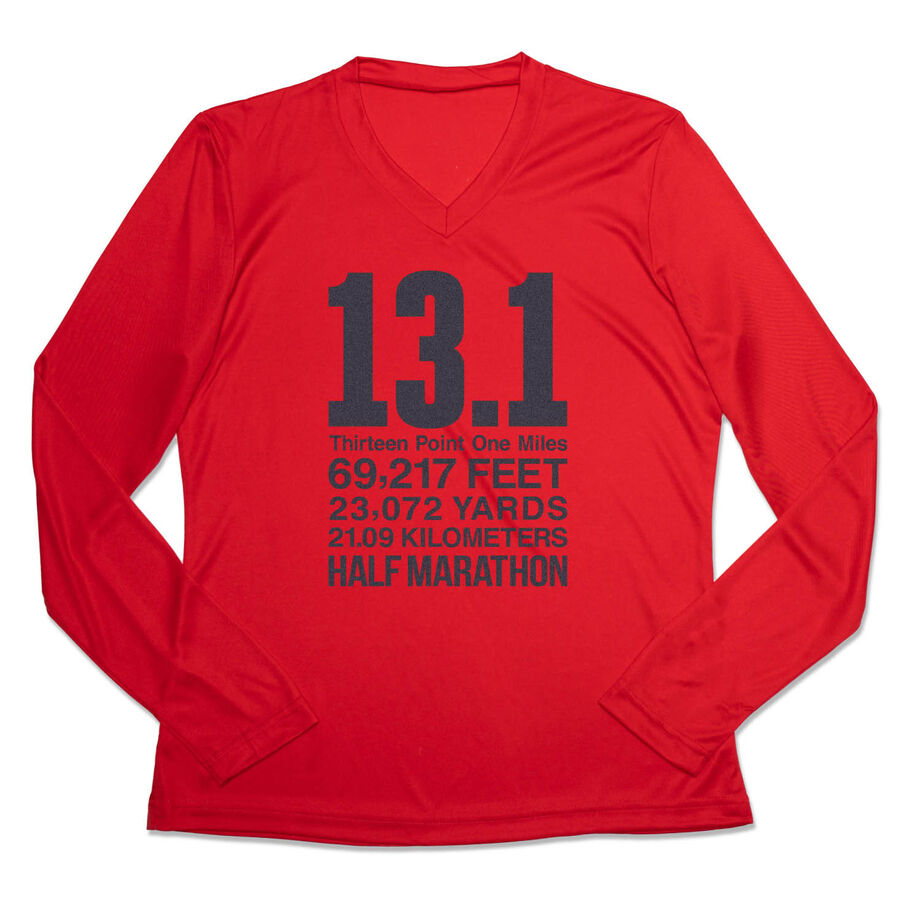 Women's Long Sleeve Tech Tee - 13.1 Math Miles
