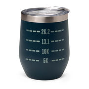 Running Travel Wine Tumbler - Runner's Measurements