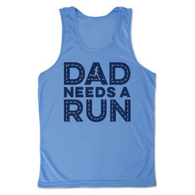 Men's Running Performance Tank Top - Dad Needs A Run