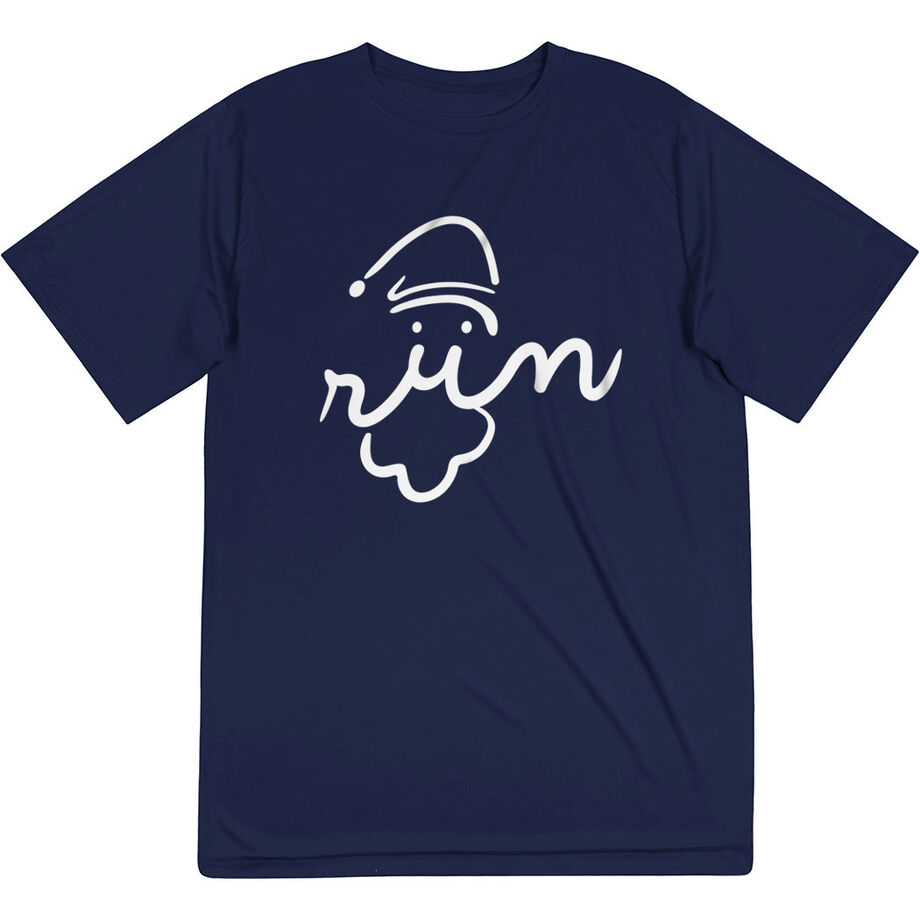 Men's Running Short Sleeve Tech Tee - Santa Run Face