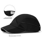 CoolRun Pocket Hat - Black