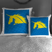 Running Decorative Pillow - Run with Unicorns