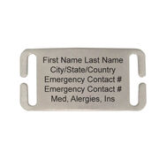 Tech Nylon IDmeBAND Replacement ID Plate