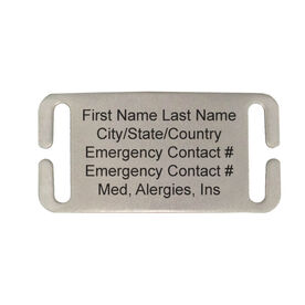 Tech Nylon IDmeBAND Replacement ID Plate