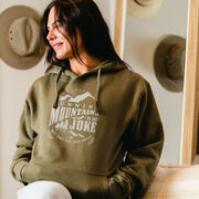 Statement Fleece Hoodie - Running Mountains