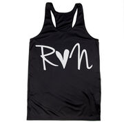 Women's Racerback Performance Tank Top - Run Heart