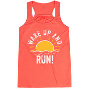 Flowy Racerback Tank Top - Wake Up And Run