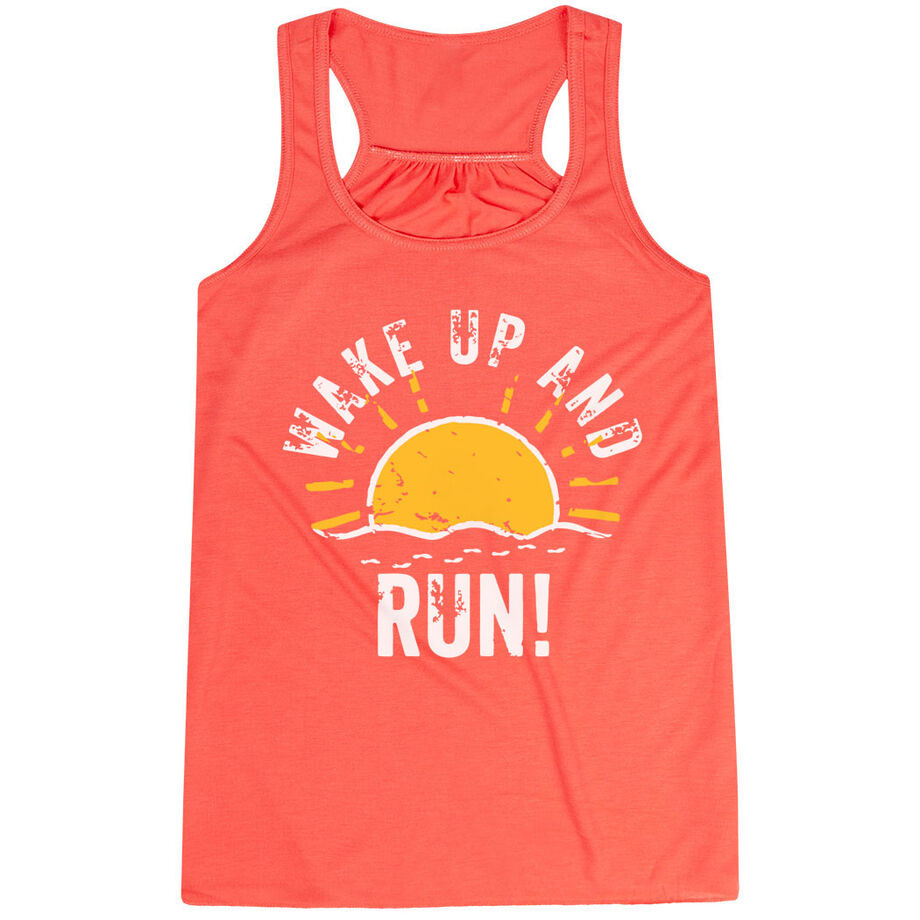 Flowy Racerback Tank Top - Wake Up And Run | Gone For a Run