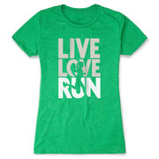 Women's Everyday Runners Tee - Live Love Run Silhouette