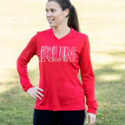 Women's Long Sleeve Tech Tee - Run With Inspiration