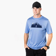 Men's Running Short Sleeve Performance Tee - Moonlit Run (Male)
