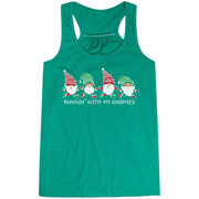 Flowy Racerback Tank Top - Runnin' With My Gnomies&reg; - Christmas