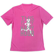 Women's Short Sleeve Tech Tee - This Is My Happy Hour