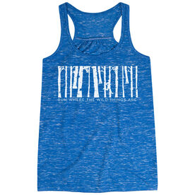 Flowy Racerback Tank Top - Run Where the Wild Things Are