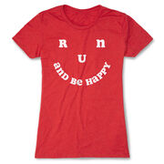 Women's Everyday Runners Tee - Run and Be Happy