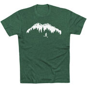 Running Short Sleeve T-Shirt - Trail Runner in the Mountains (Male)