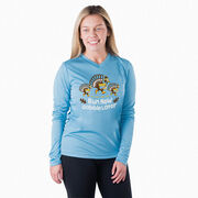 Women's Long Sleeve Tech Tee - Run Now Gobble Later Turkey Trot