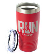 Running 20 oz Double Insluated Tumbler - Let's Run Like A Girl