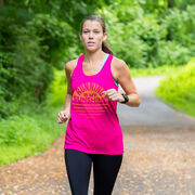 Women's Racerback Performance Tank Top - Running is My Sunshine