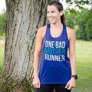 Women's Racerback Performance Tank Top - One Bad Mother Runner (Bold)