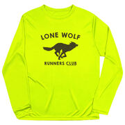 Men's Running Long Sleeve Performance Tee - Lone Wolf Runners Club