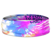 Running Multifunctional Headwear - I Run To Burn Off The Crazy Tie-Dye RokBAND