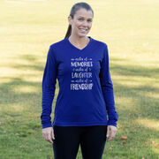 Women's Long Sleeve Tech Tee - Miles of Friendship Mantra