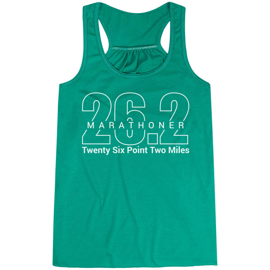 Flowy Racerback Tank Top - Marathoner 26.2 Miles