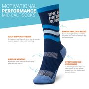 Socrates&reg; Mid-Calf Socks - One Bad Mother Runner