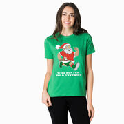 Running Short Sleeve T-Shirt - Will Run for Milk and Cookies