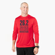 Men's Running Long Sleeve Performance Tee - 26.2 Math Miles