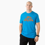 Running Short Sleeve T-Shirt - Gone For a Run&reg; Logo (Orange) 