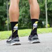 Socrates&reg; Mid-Calf Performance Socks - Bad Ass (Black)