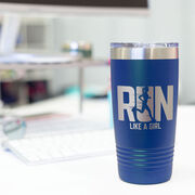 Running 20 oz Double Insluated Tumbler - Let's Run Like A Girl