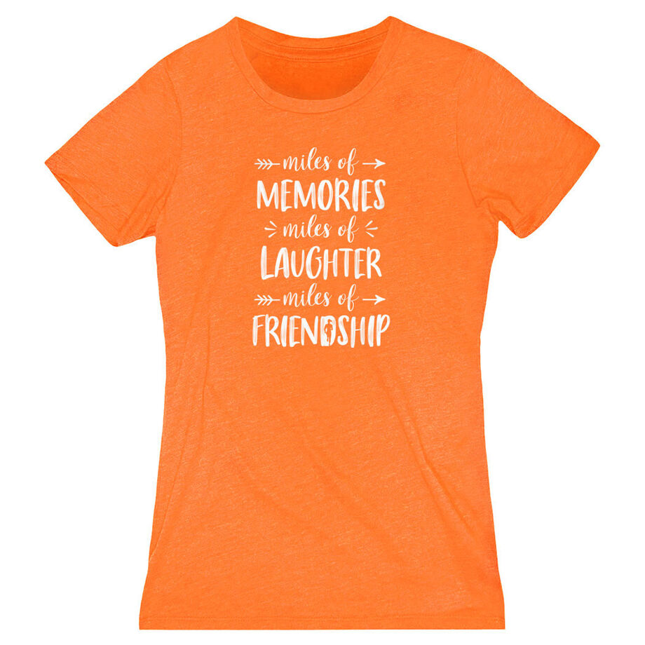 Women's Everyday Runners Tee - Miles of Friendship Mantra