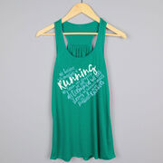 Flowy Racerback Tank Top - Live Love Run Heart