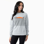 Running Raglan Crew Neck Pullover - Chasing Sunsets