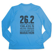 Women's Long Sleeve Tech Tee - 26.2 Math Miles