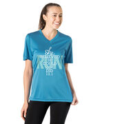 Women's Short Sleeve Tech Tee - She Believed She Could So She Did 13.1