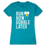 Women's Everyday Runners Tee - Run Now Gobble Later (Bold)