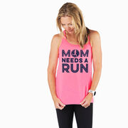 Flowy Racerback Tank Top - Mom Needs A Run