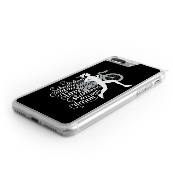 triathlon iphone case words to tri by gone for a run